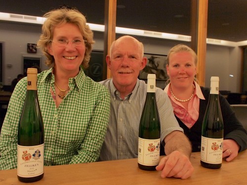 Ruth, Hanno and daughter Dorothee Zilliken of the Zilliken estate in Saarburg on the Saar