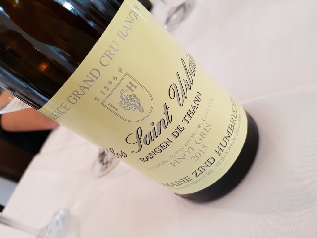 No.3: Domaine Zind Humbrecht Pinot Gris Alsace Grand Cru Rangen de Thann Clos Saint Urbain 2015.