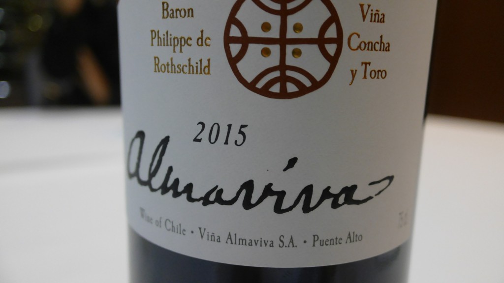 The 100-point Almaviva Puente Alto 2015 from Chile