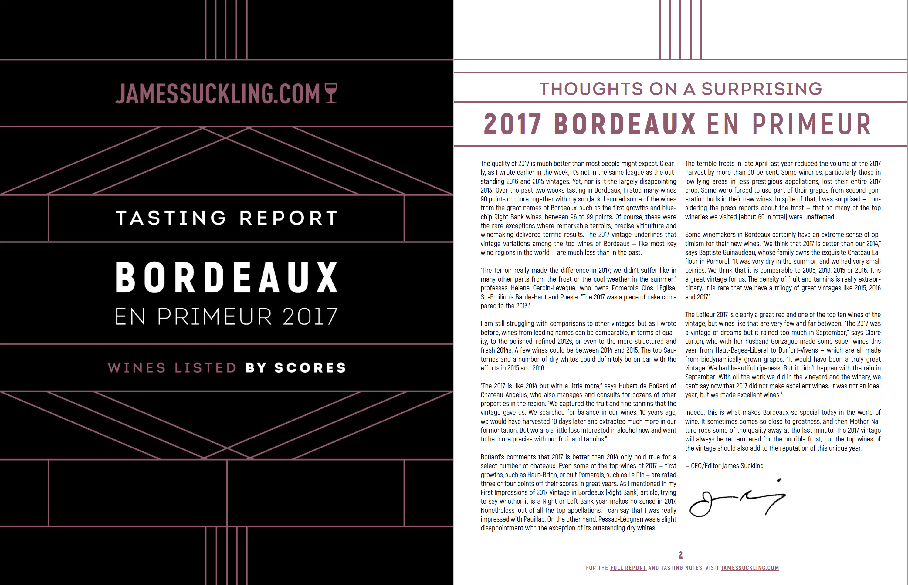 2017 Bordeaux En Primeur