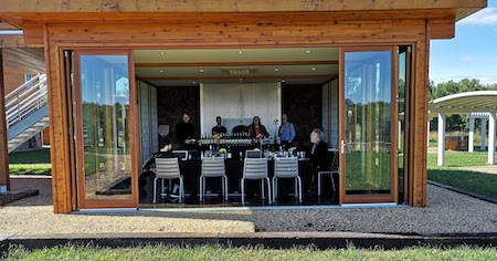 Tasting room of Chrysalis Vineyards in Virginia highlights the modern and exciting take on the forefront of the Ameircan Wine Revolution.