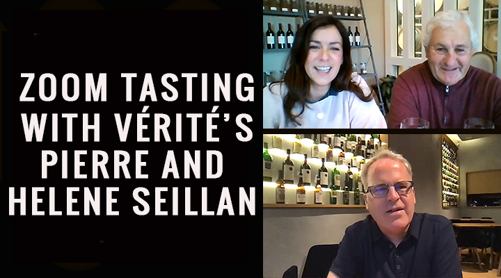 [Video] Zoom tasting session with Verite’s Pierre and Helene Seillan